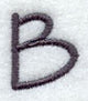 Sleek & Modern Capital Letter B - 3 Inch