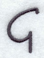 Sleek & Modern Capital Letter G - 3 Inch