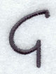 Sleek & Modern Capital Letter G - 3 Inch