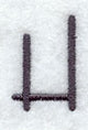 Sleek & Modern Capital Letter H - 3 Inch