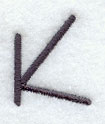 Sleek & Modern Capital Letter K - 3 Inch