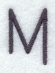 Sleek & Modern Capital Letter M - 3 Inch