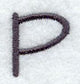Sleek & Modern Capital Letter P - 3 Inch