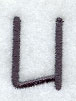 Sleek & Modern Capital Letter U - 3 Inch