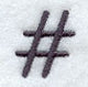 Sleek & Modern Punctuation Pound Sign - 3 Inch
