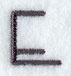 Sleek & Modern Capital Letter E - 3 Inch