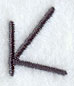 Sleek & Modern Capital Letter K - 3 Inch
