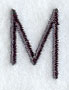 Sleek & Modern Capital Letter M - 3 Inch