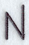 Sleek & Modern Capital Letter N - 3 Inch