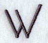 Sleek & Modern Capital Letter W - 3 Inch
