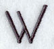 Sleek & Modern Capital Letter W - 3 Inch