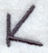 Sleek & Modern Capital Letter K - 3 Inch