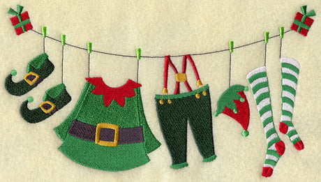 Christmas Elf Clothesline