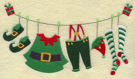 Christmas Elf Clothesline