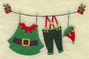 Christmas Elf Clothesline