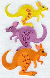 Colorful Kangaroos Stack