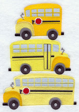 School Buses Stack