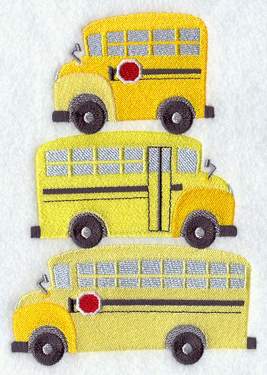 School Buses Stack