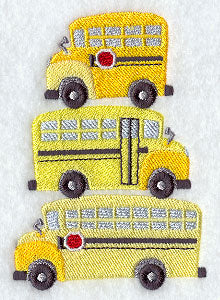 School Buses Stack