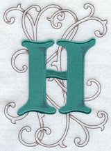 Wild Side Letter H - 8 1/2 Inch