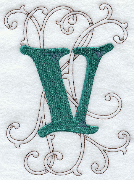 Wild Side Letter V - 8 1/2 Inch