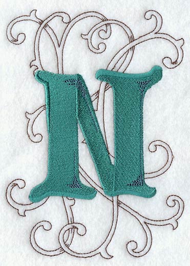 Wild Side Letter N - 8 1/2 Inch