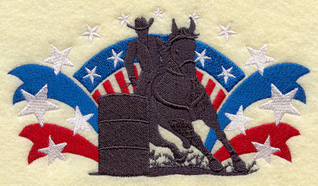 Barrel Racing Cowboy