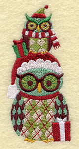 Retro Holiday Gifts Owl