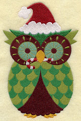 Retro Candy Cane Owl
