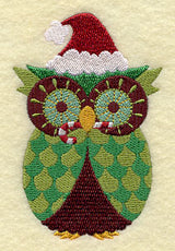 Retro Candy Cane Owl