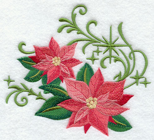 Christmas Poinsettias with Echoes