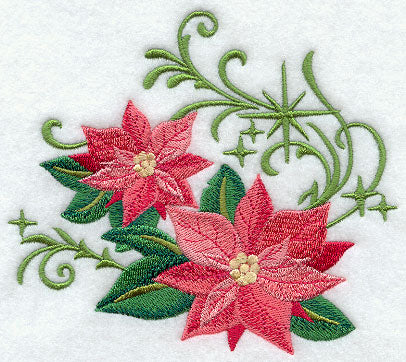 Christmas Poinsettias with Echoes