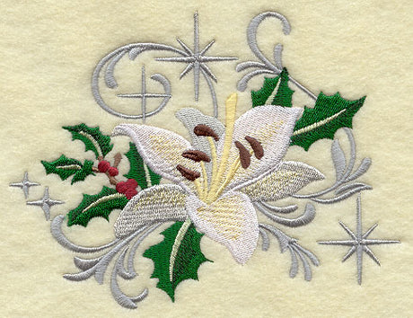Christmas White Lily with Echoes