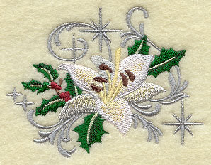 Christmas White Lily with Echoes