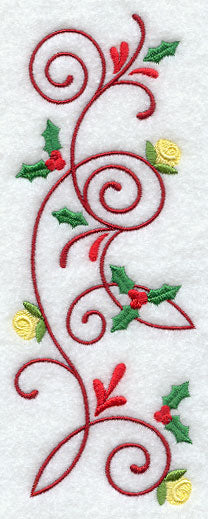 Christmas Holly Spray