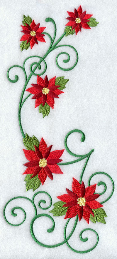 Christmas Poinsettias Spray