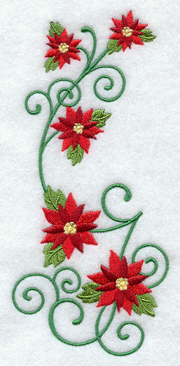 Christmas Poinsettias Spray