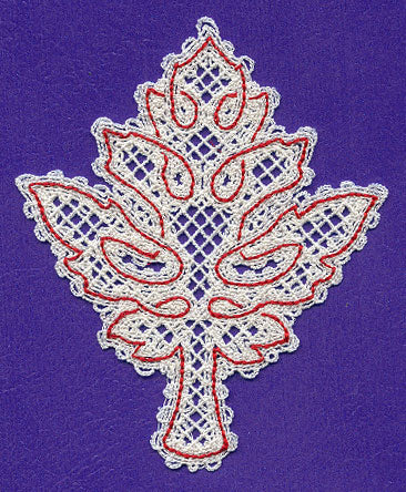 Maple Leaf (Battenburg Lace)