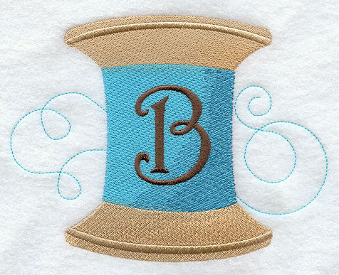 Spool of Thread Letter B - 4.85 Inch