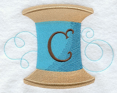 Spool of Thread Letter C - 4.85 Inch
