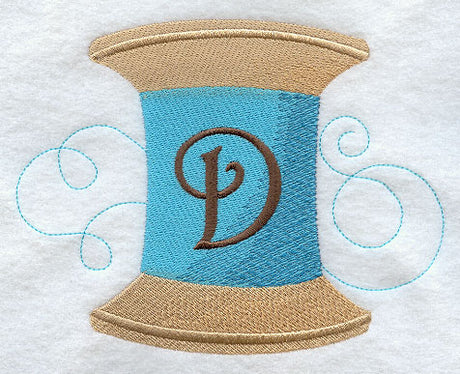 Spool of Thread Letter D - 4.85 Inch