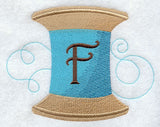 Spool of Thread Letter F - 4.85 Inch