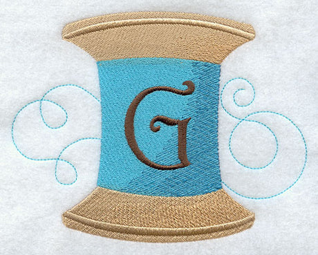 Spool of Thread Letter G - 4.85 Inch