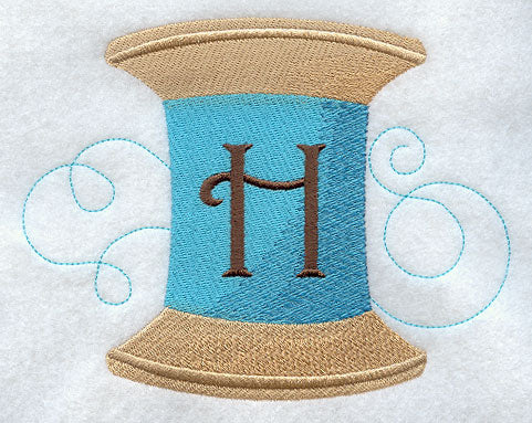 Spool of Thread Letter H - 4.85 Inch