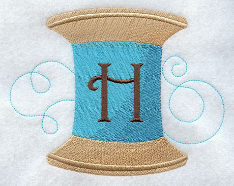 Spool of Thread Letter H - 4.85 Inch