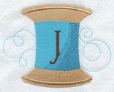 Spool of Thread Letter J - 4.85 Inch