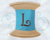 Spool of Thread Letter L - 4.85 Inch