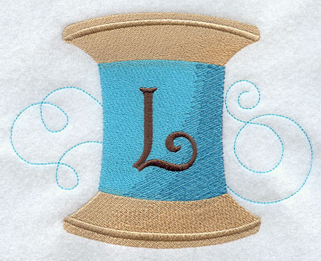 Spool of Thread Letter L - 4.85 Inch