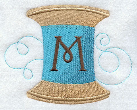 Spool of Thread Letter M - 4.85 Inch