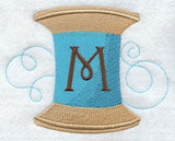 Spool of Thread Letter M - 4.85 Inch